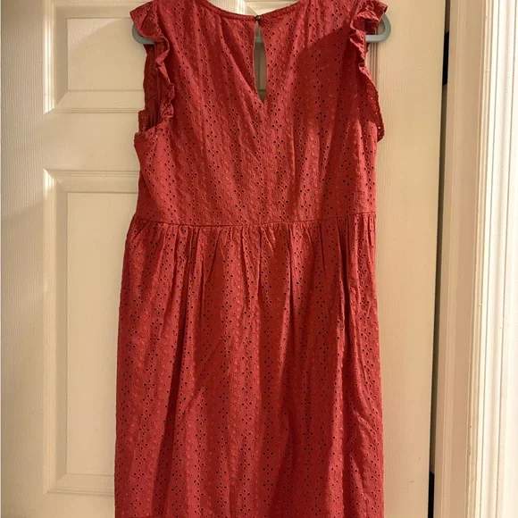 Target Backless Red Eyelet Dress - Picture 2 of 5